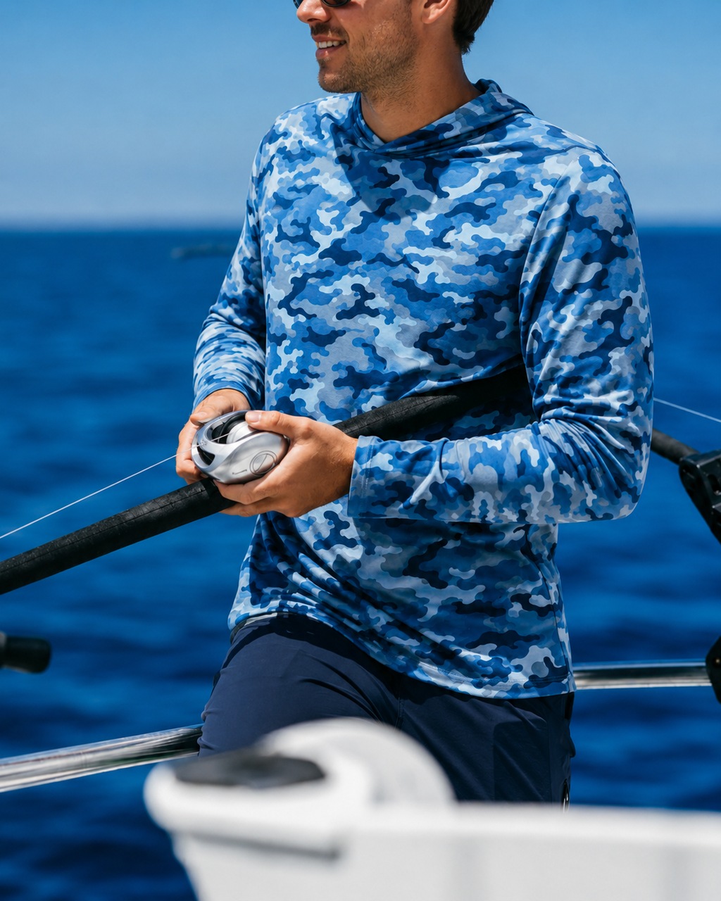 Ocean Camo Sun Hoodie