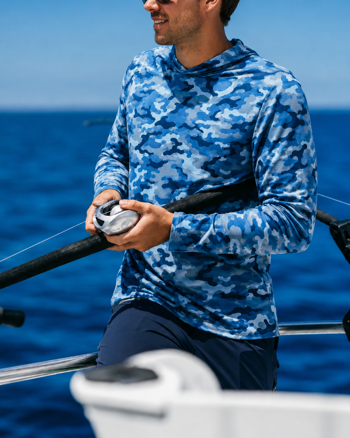 Ocean Camo Sun Hoodie