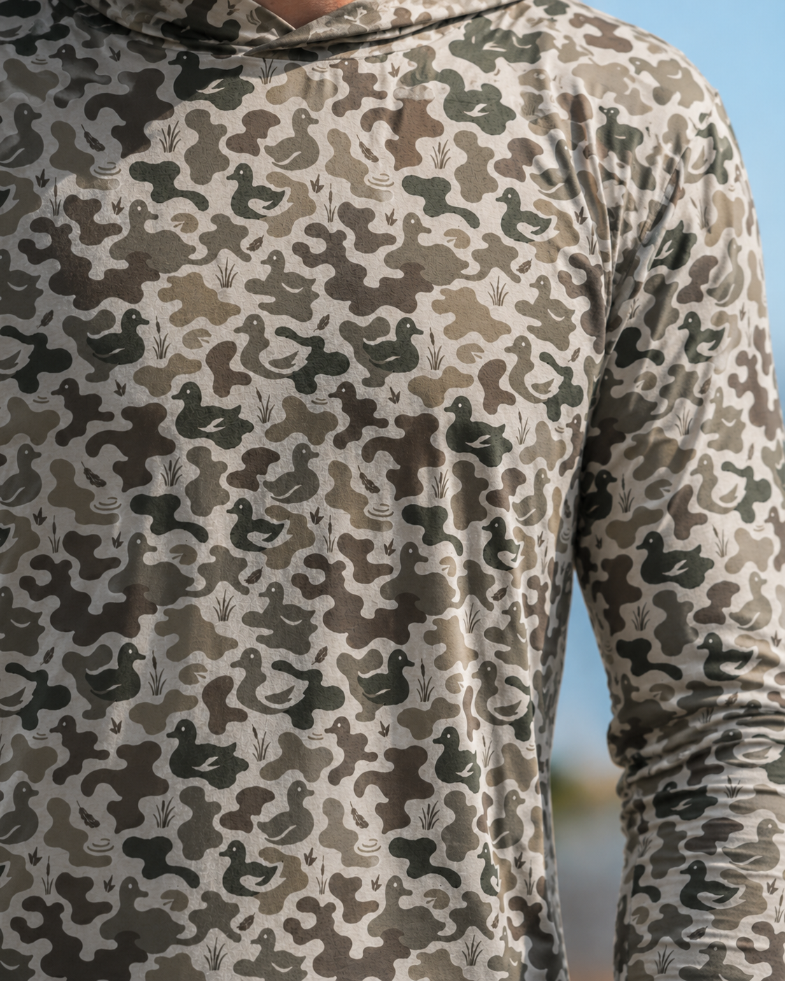 Marshland Camo Sun Hoodie