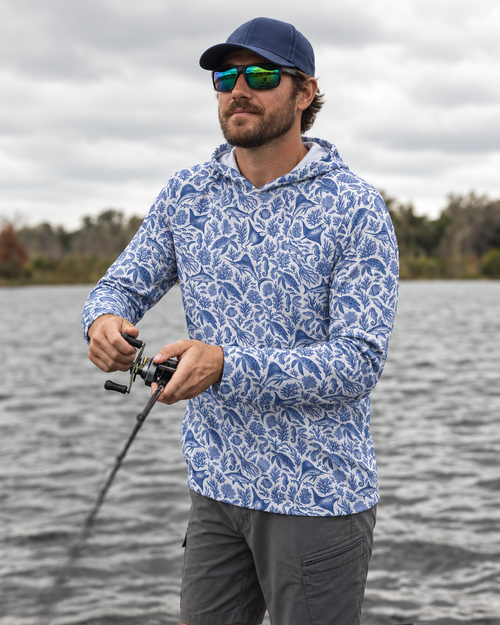 Blue Relic Sun Hoodie