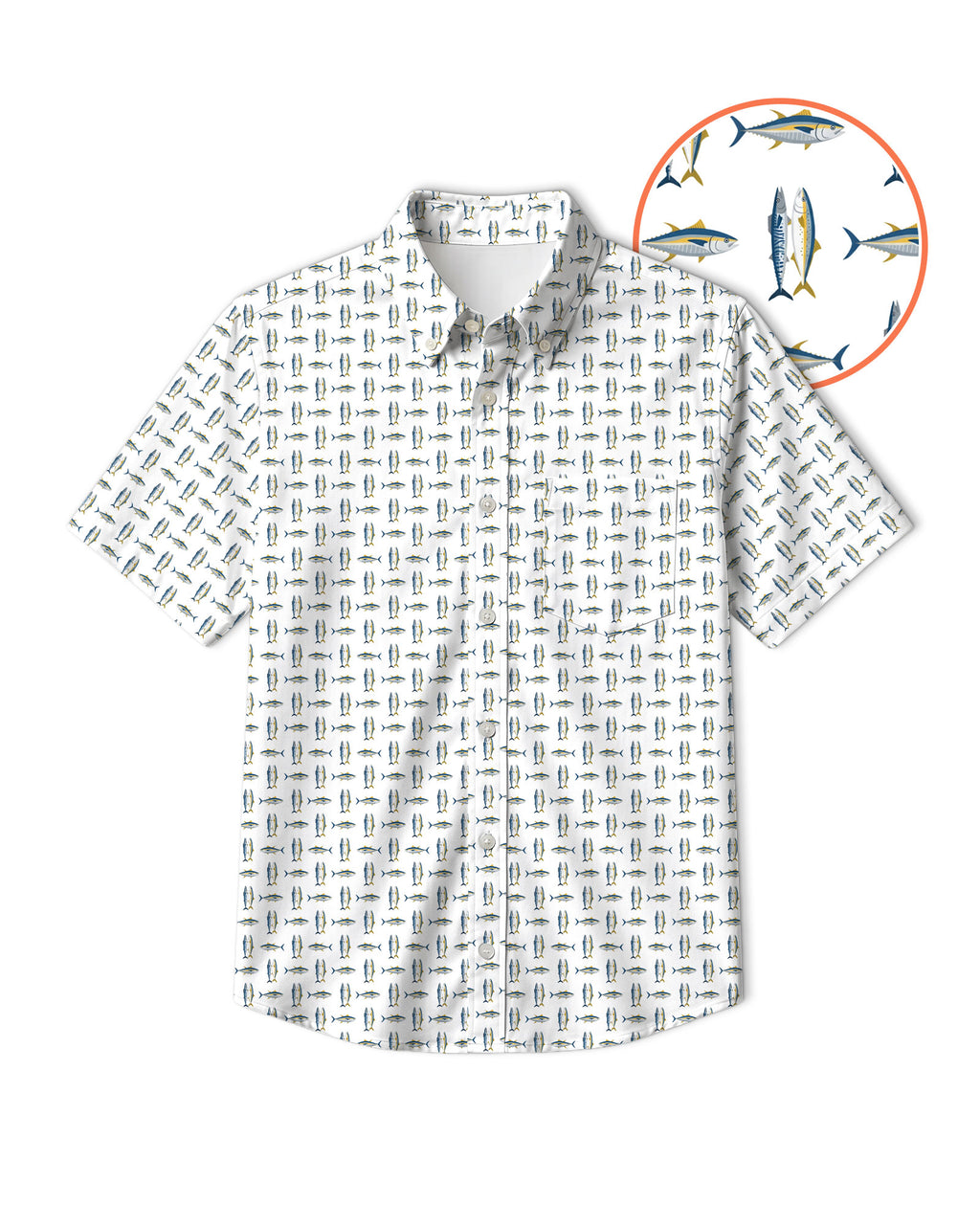 Tuna Season Button Shirt