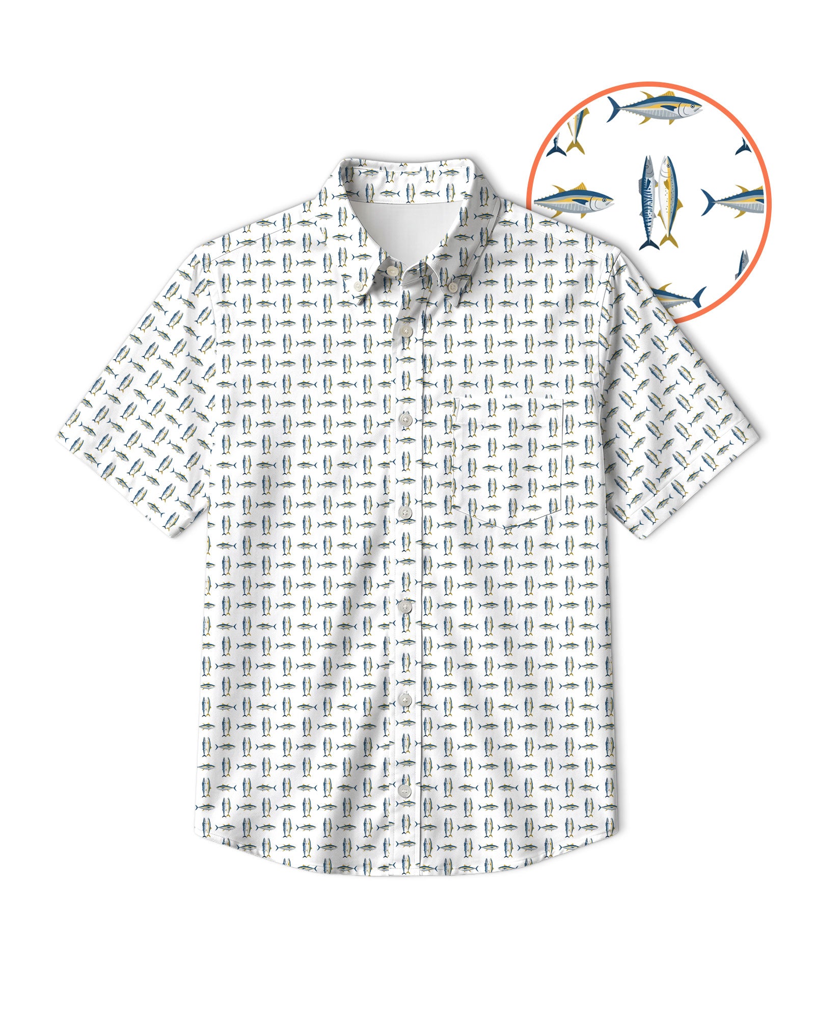 Tuna Season Button Shirt