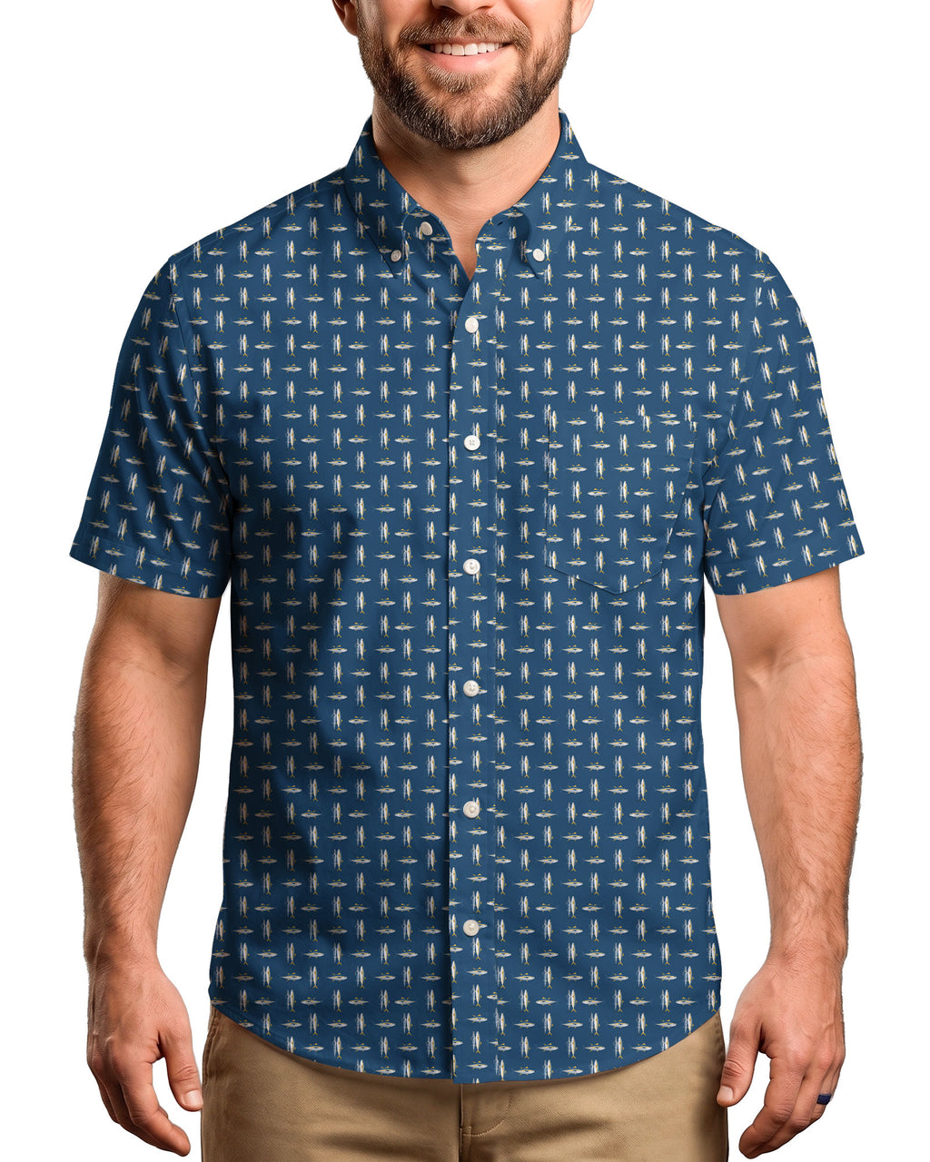 Tuna Season Button Shirt