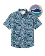 Coastal Shadows Button Shirt