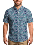 Coastal Shadows Button Shirt