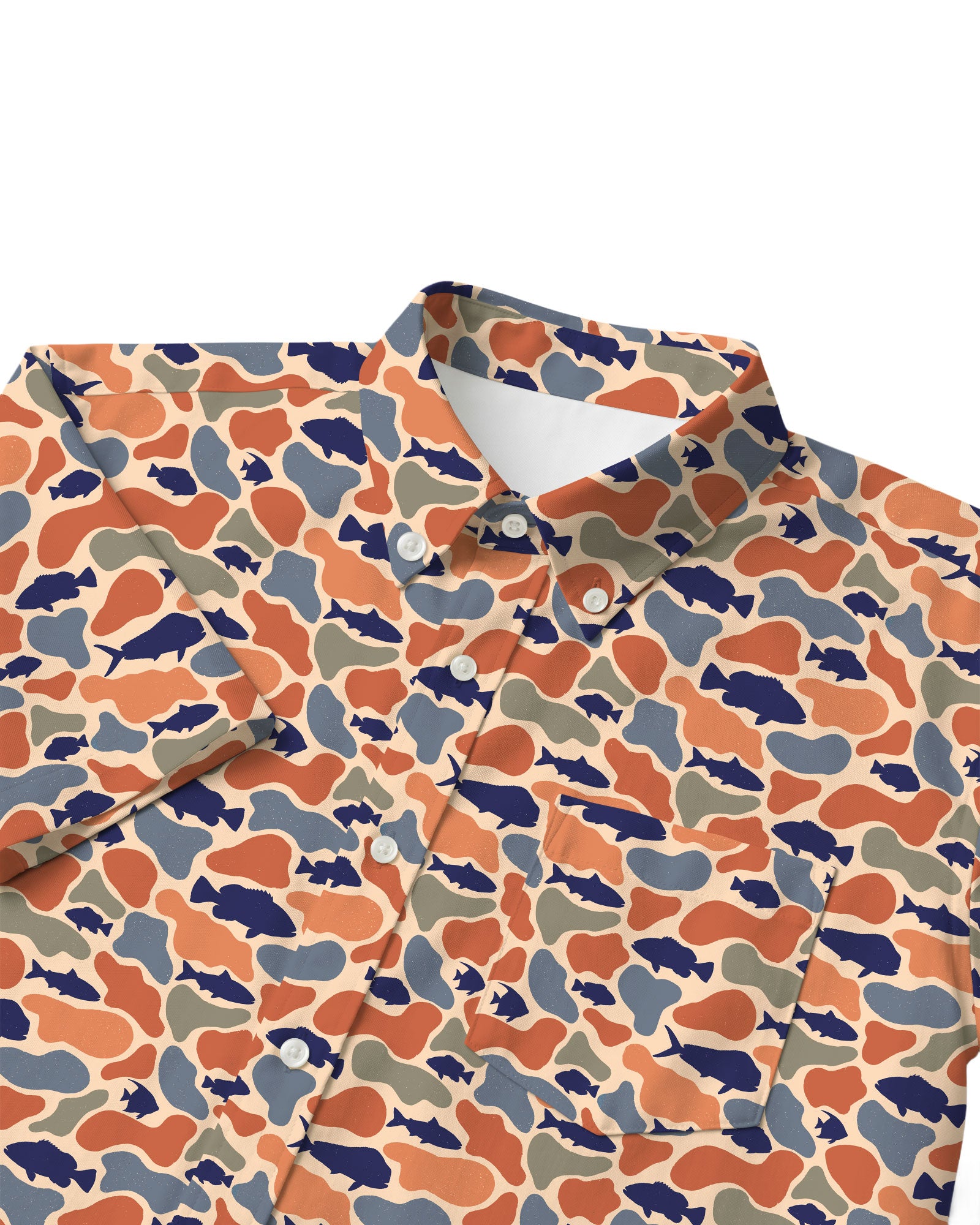 Coastal Shadows Button Shirt