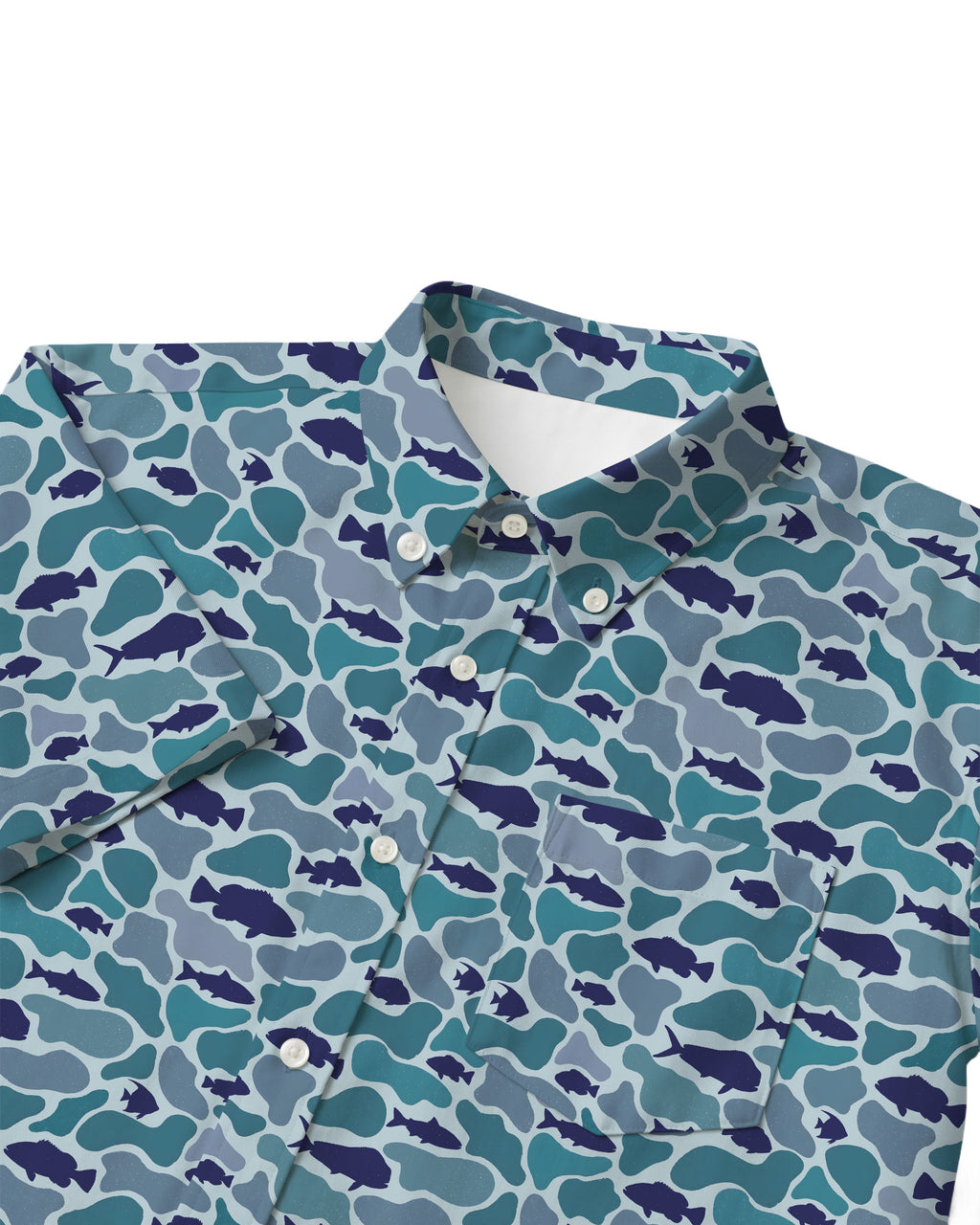 Coastal Shadows Button Shirt