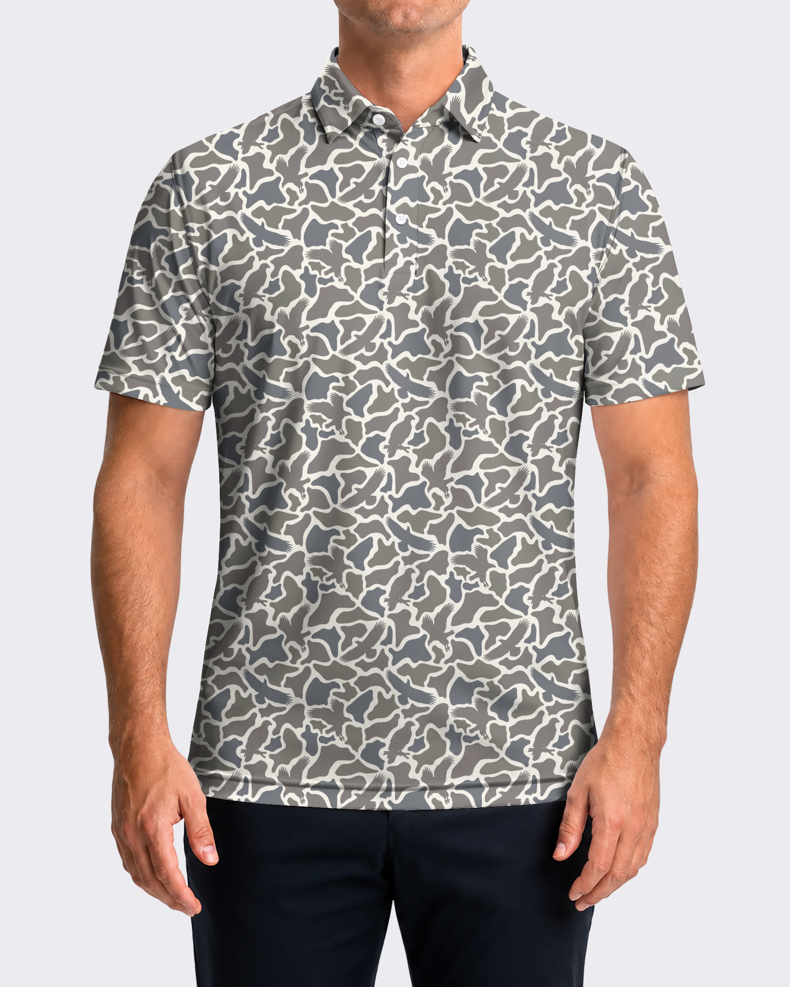 Marsh Hawk Camo Polo