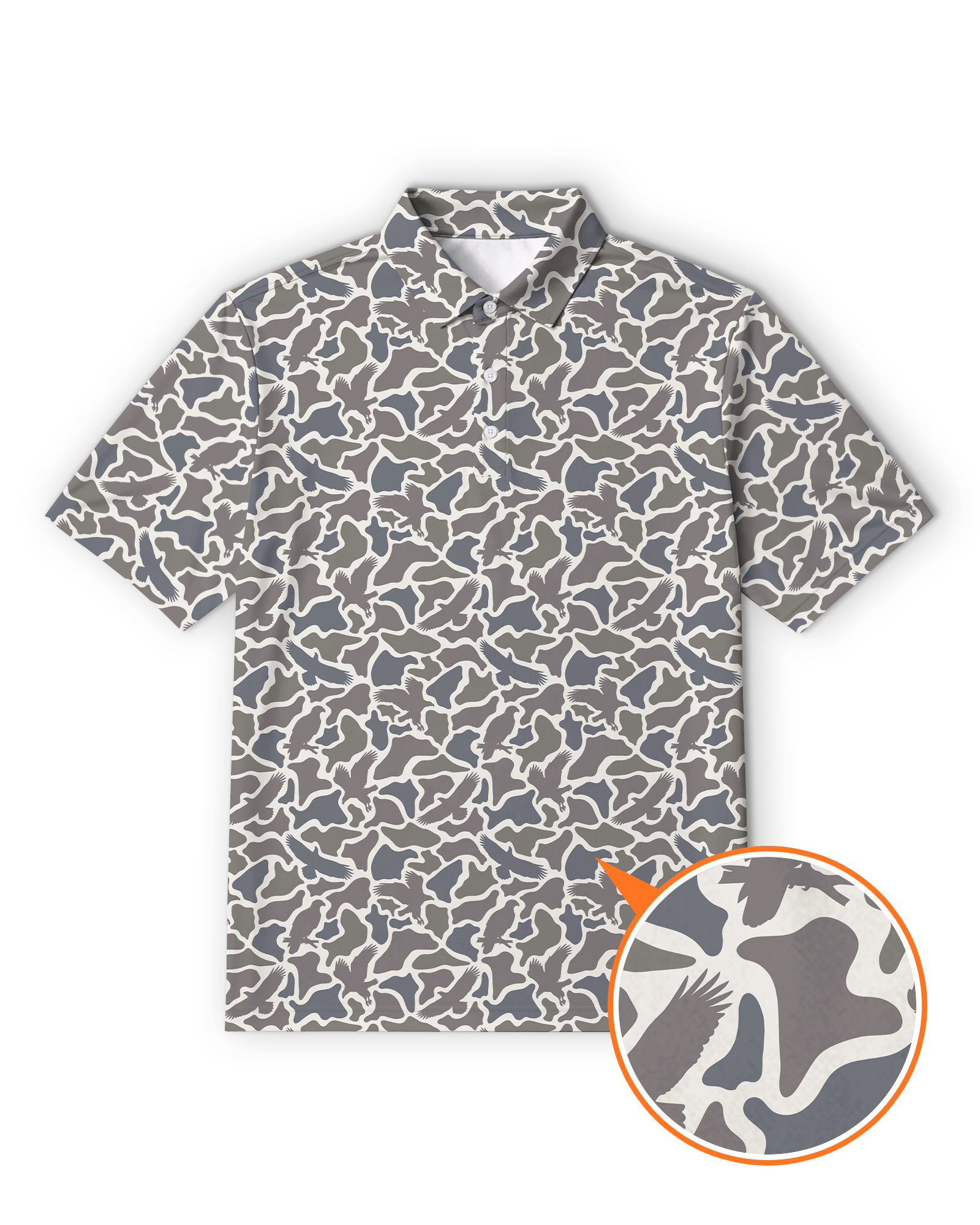 Marsh Hawk Camo Polo