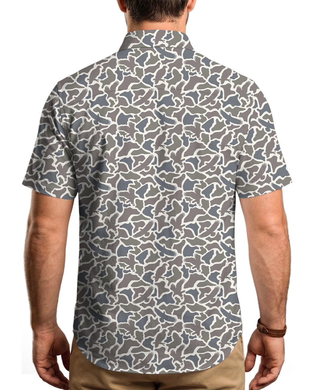 Marsh Hawk Camo Button Shirt