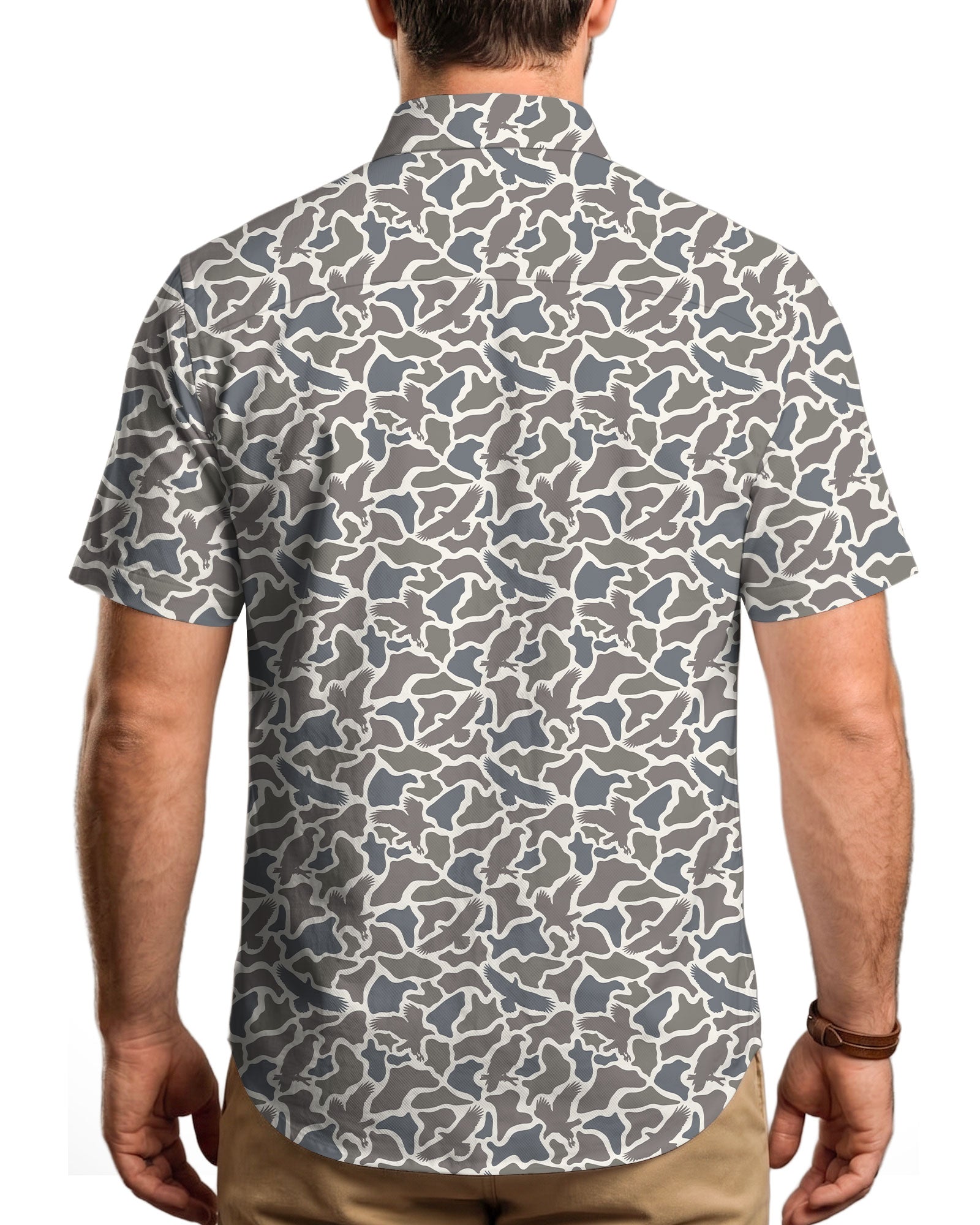 Marsh Hawk Camo Button Shirt