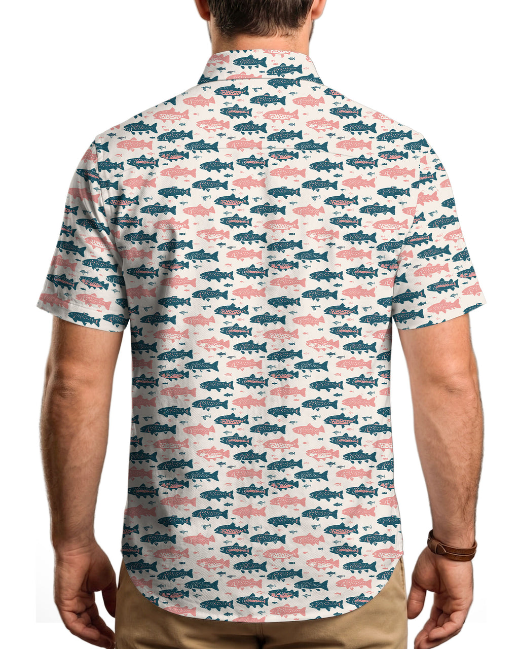 Hooked on Trout Button Shirt
