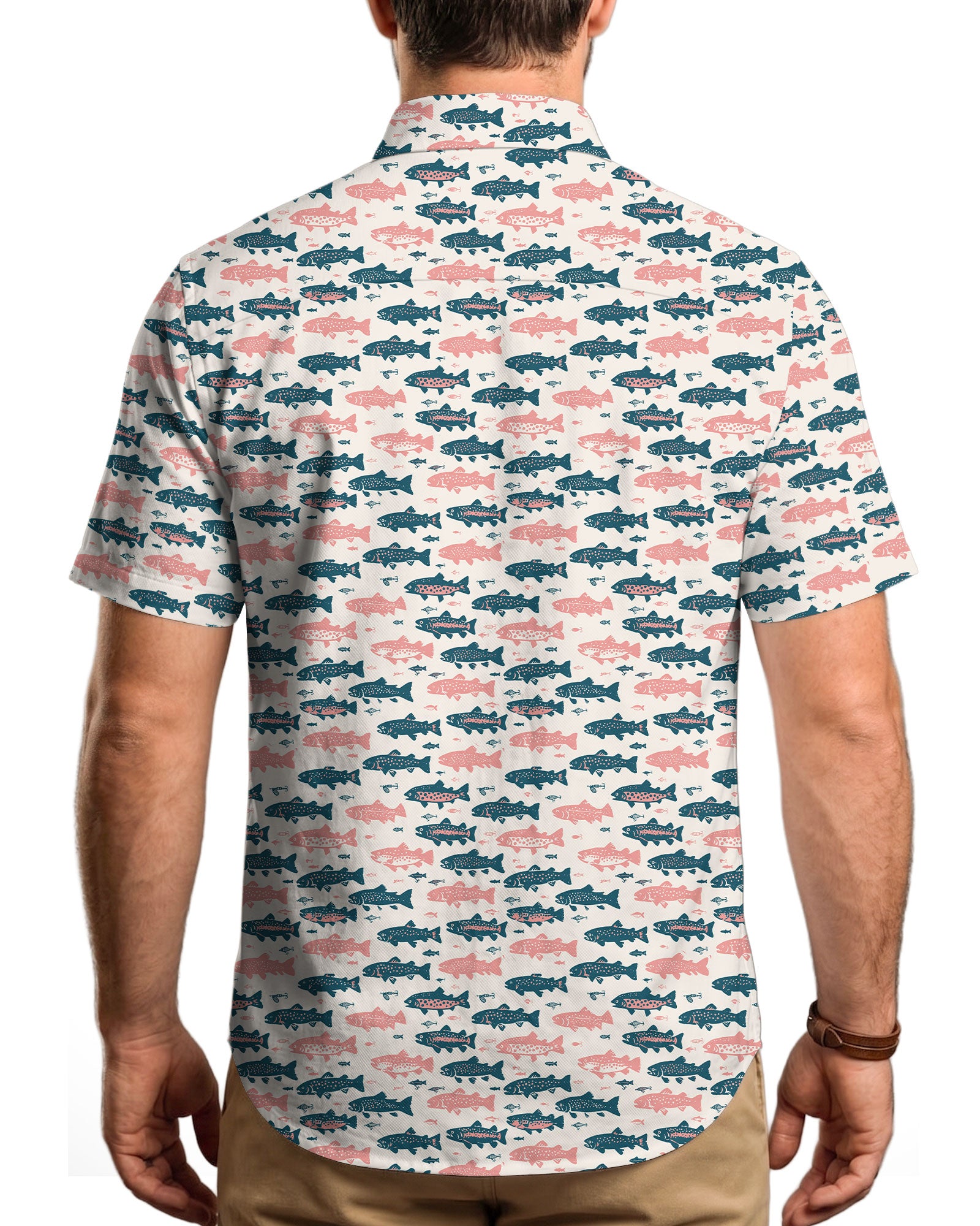 Hooked on Trout Button Shirt