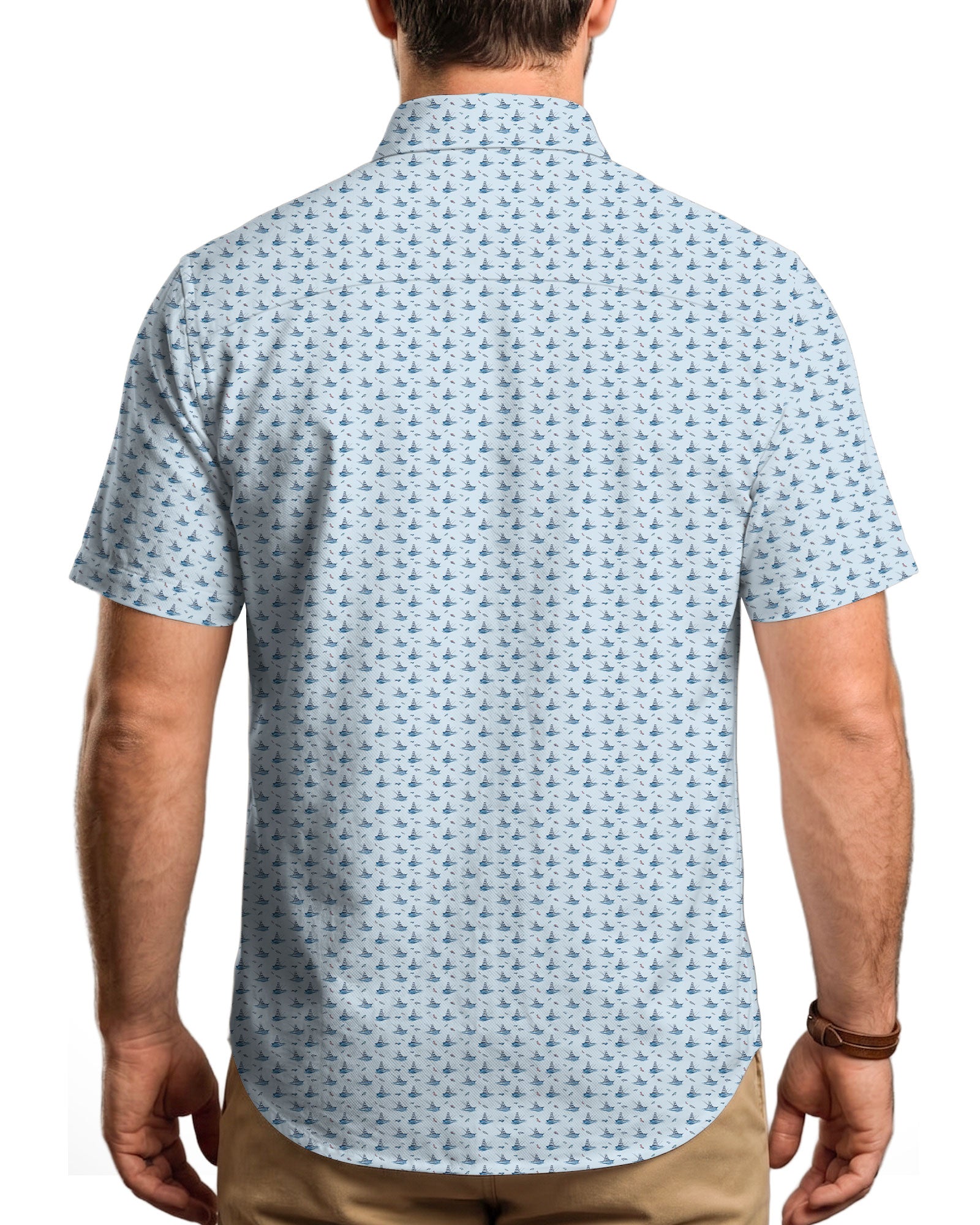 Gone Fishin’ Button Shirt