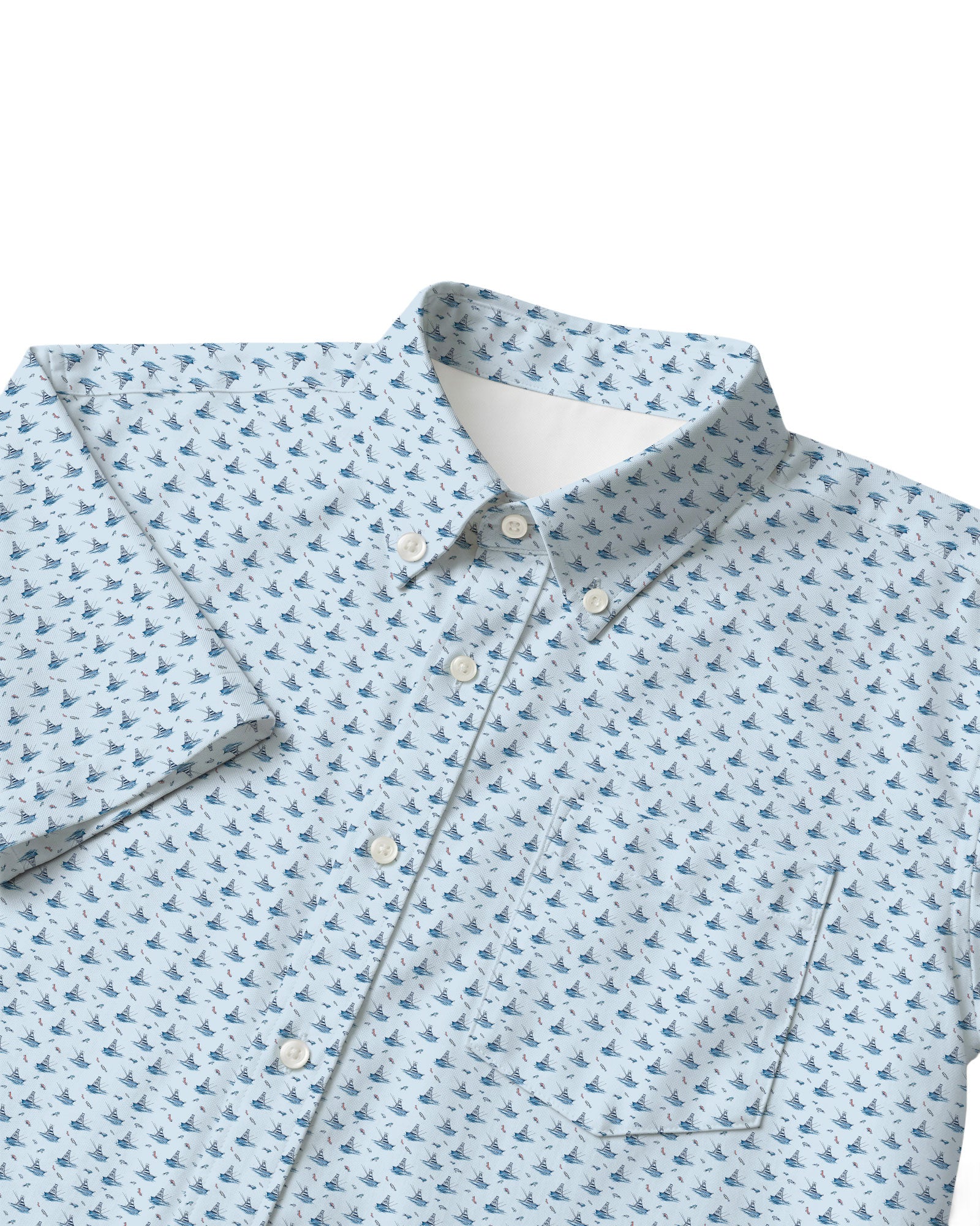 Gone Fishin’ Button Shirt