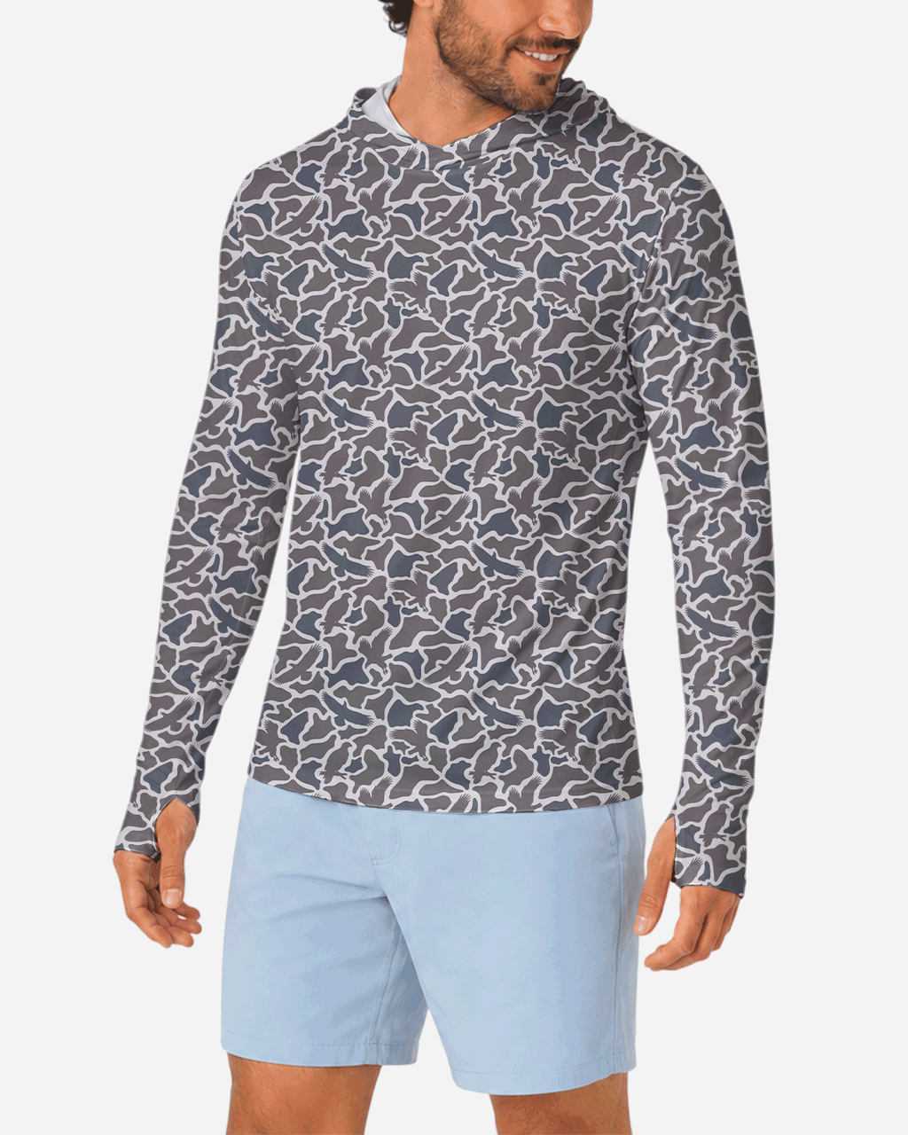 Marsh Hawk Camo Sun Hoodie