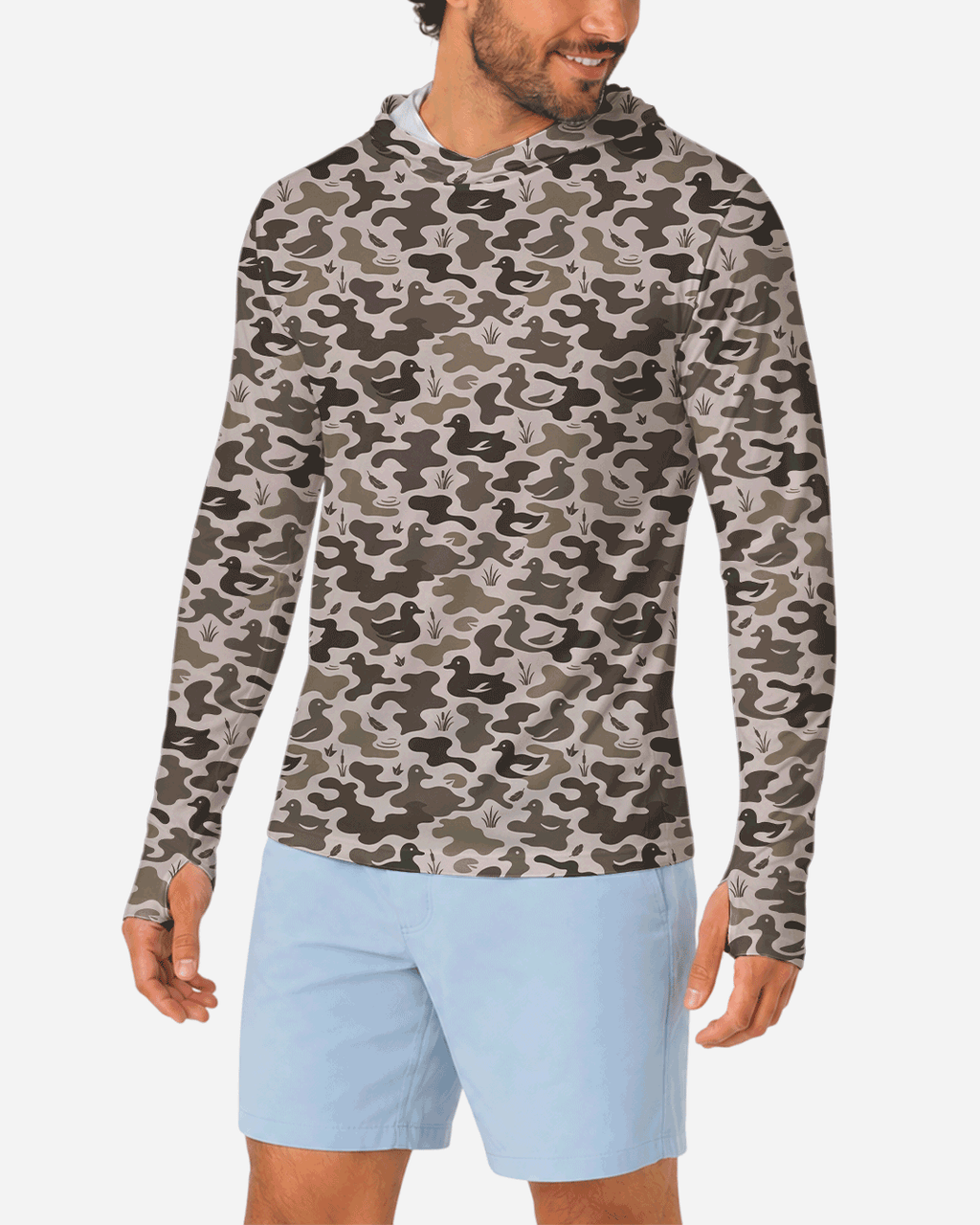 Marshland Camo Sun Hoodie