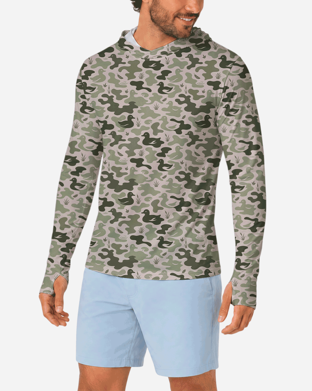 Marshland Camo Sun Hoodie