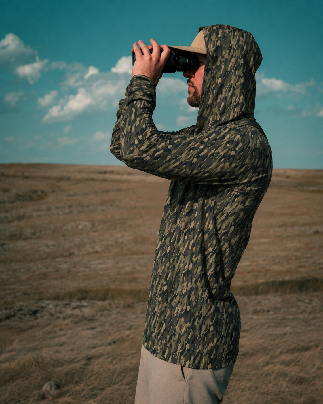 Woodland Camo Sun Hoodie