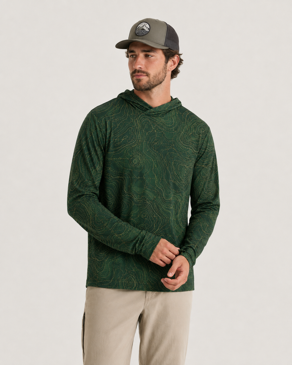 Topographic Map Sun Hoodie